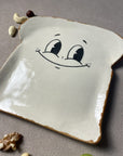 vue oblique assiette tartine madame timide