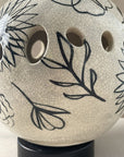 Lampe sérigraphiée printemps