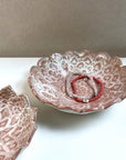 mise en situation d'une grande coupelle rose