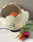 Lampe Cœur de fleur orange 3 en 1