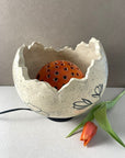 Lampe Cœur de fleur orange 3 en 1