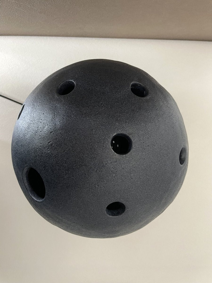 vue de haut lampe effet granit