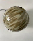 vue du dessus lampe en grès saturne