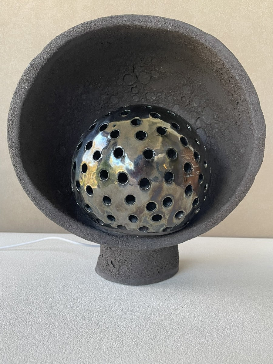 Lampe 2 en 1 noire moderne