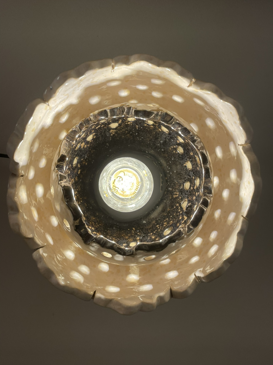 Lampe fleur vue de haut